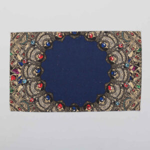 Set aus 4 blauen Stoff-Tischsets unter dem Teller – Modell Gohar