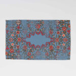Set aus 4 blauen Stoff-Tischsets unter dem Teller – Modell Sama