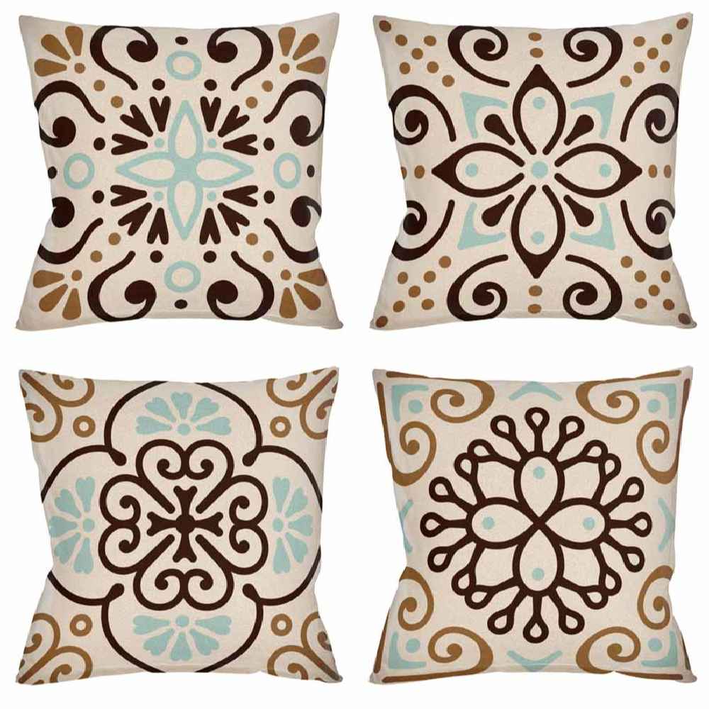 Persischer Samt Kissenbezug Set - Ayda Design (Set von 4)