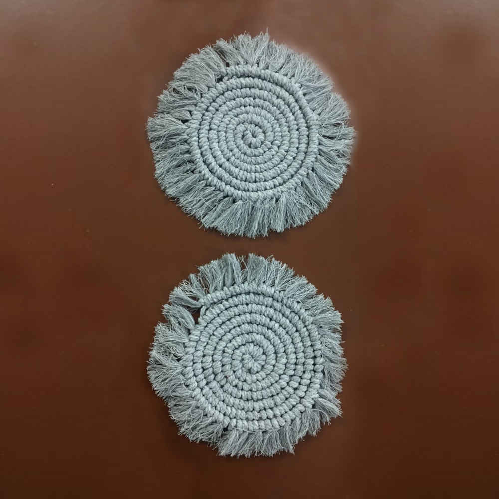 Set aus 4 Makramee-Tischsets unter dem Teller – Elegantes handgefertigtes Design