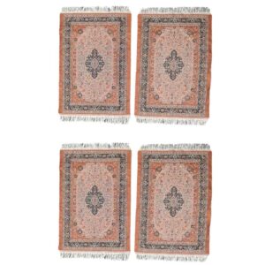 Set aus 4 Polyester-Stoff-Tischsets – Teppich-Stil Modell Barzin