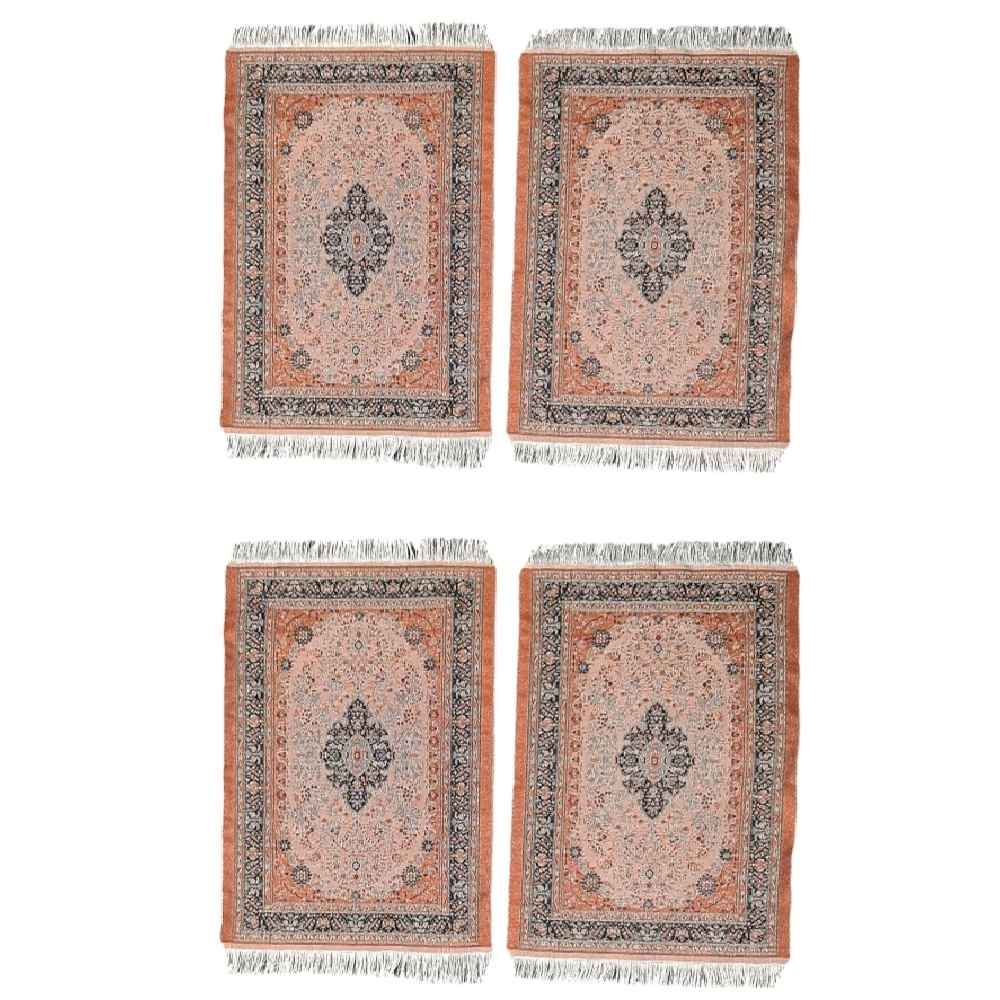 Set aus 4 Polyester-Stoff-Tischsets – Teppich-Stil Modell Barzin