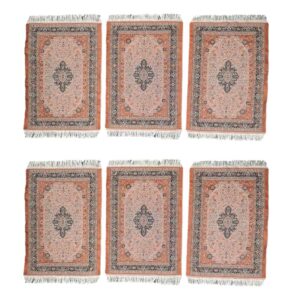Set aus 6 Polyester-Stoff-Tischsets – Teppich-Stil Modell Almas