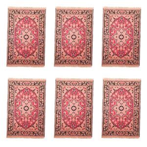 Set aus 6 Polyester-Stoff-Tischsets – Teppich-Stil Modell Laleh
