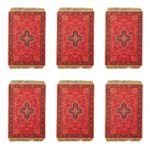 Set aus 6 Polyester-Stoff-Tischsets – Teppich-Stil Modell Rana