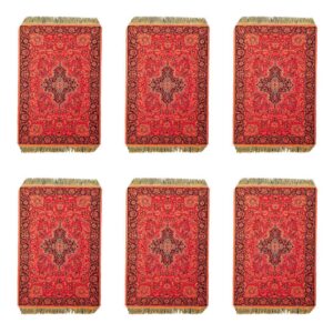 Set aus 6 Polyester-Stoff-Tischsets – Teppich-Stil Modell Rana