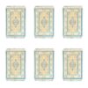 Set aus 6 Polyester-Stoff-Tischsets – Teppich-Stil Modell Sahra