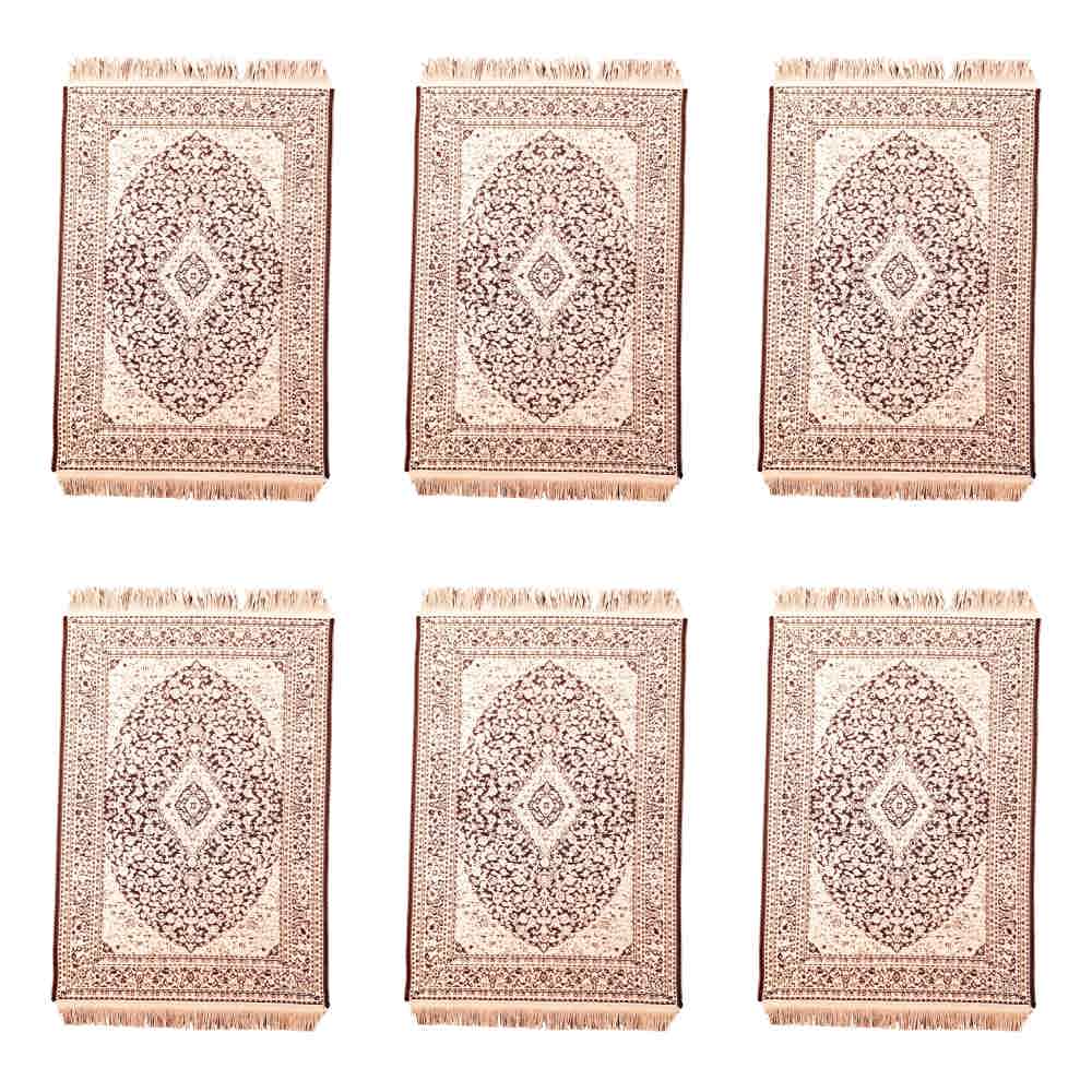 Set aus 6 Polyester-Stoff-Tischsets – Teppich-Stil Modell Sarv