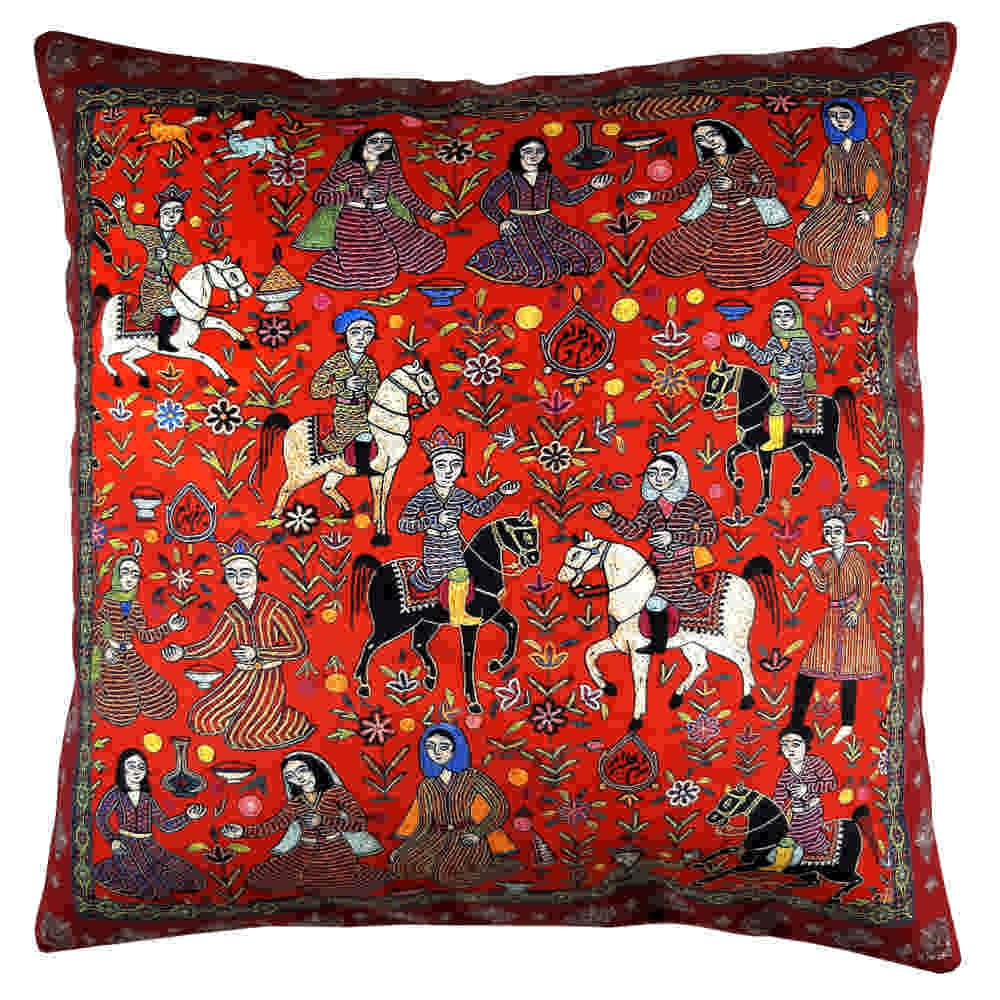 Traditioneller persischer Samt Kissenbezug - Bahram Design (Set von 2)