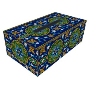Rustikale Holz-Taschentuchbox – Azadeh