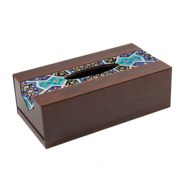 Rustikale Holz-Taschentuchbox – Chavosh