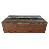 Rustikale Holz-Taschentuchbox – Darya