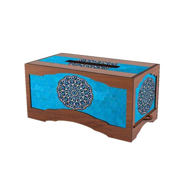 Rustikale Holz-Taschentuchbox – Firoozeh