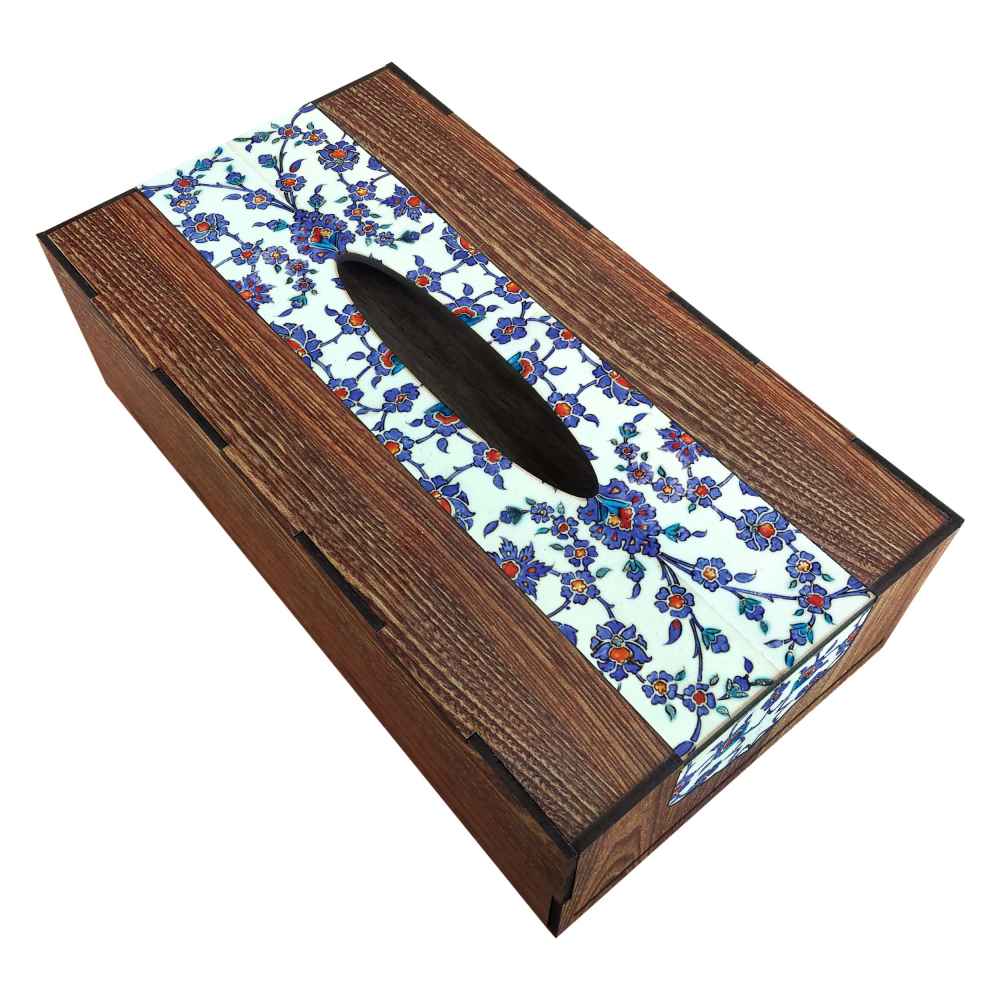 Rustikale Holz-Taschentuchbox – Golasa