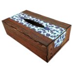 Rustikale Holz-Taschentuchbox – Golasa