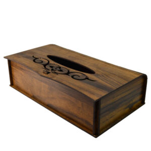 Rustikale Holz-Taschentuchbox – Kiana