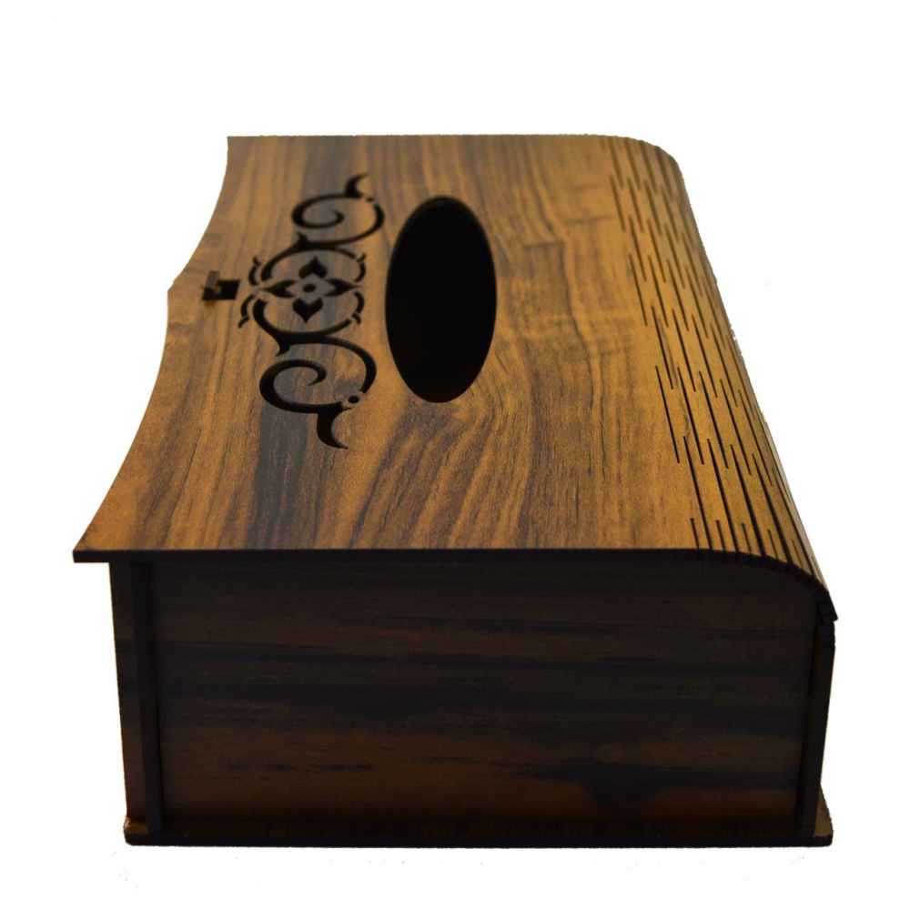 Rustikale Holz-Taschentuchbox – Kiana