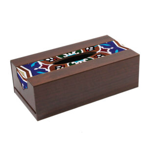 Rustikale Holz-Taschentuchbox – Maral