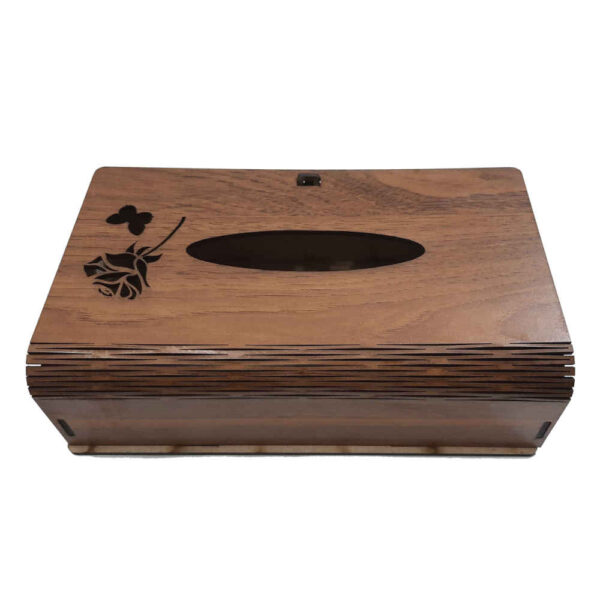 Rustikale Holz-Taschentuchbox – Parvaneh