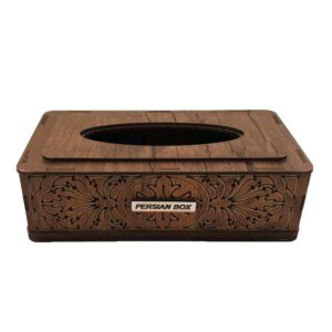 Rustikale Holz-Taschentuchbox – Rasa