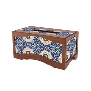 Rustikale Holz-Taschentuchbox – Sayeh