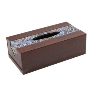 Rustikale Holz-Taschentuchbox – Shahla