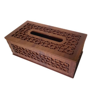 Rustikale Holz-Taschentuchbox – Traditionelles Design