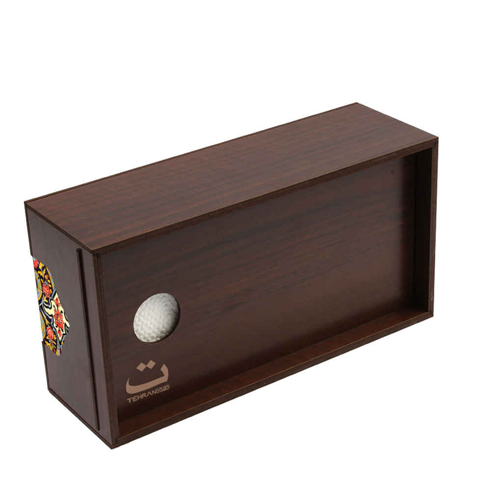 Rustikale Holz-Taschentuchbox – Kachel-Design