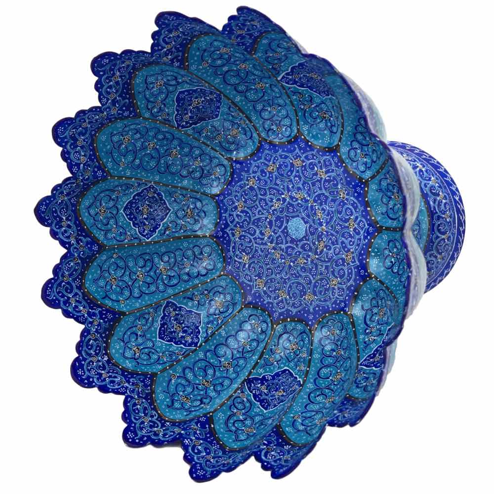 Dekorative Kupfer-Schale Handgemalt mit Persischer Minakari Emaille Gohar