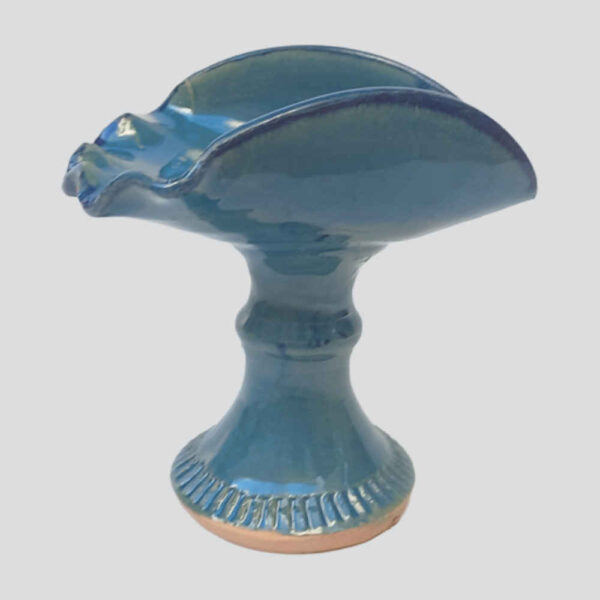 Handgefertigte Dekorative Blaue Töpferschale Modell Parya