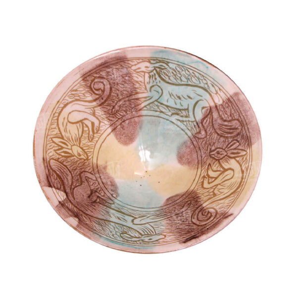 Handgefertigte Dekorative Töpferschale Modell Tiere