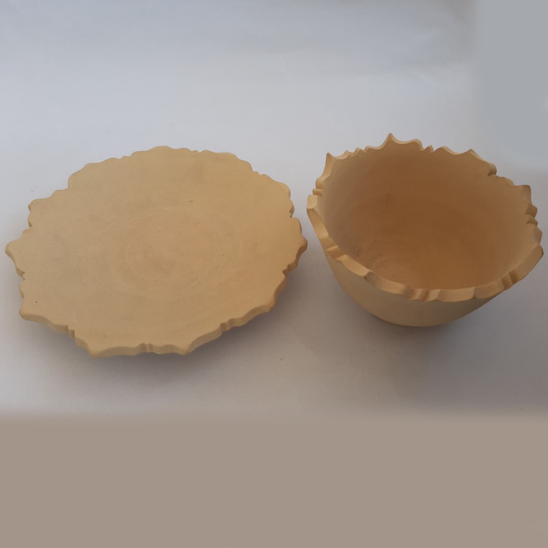 Handgefertigte Dekorative Töpferschale & Teller Modell Hamoon