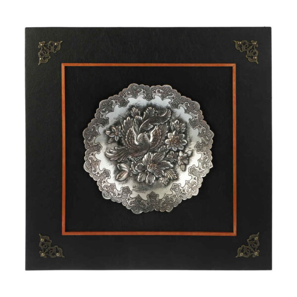 Handgefertigte, gerahmte persische gravierte Kupferkunst Bahar