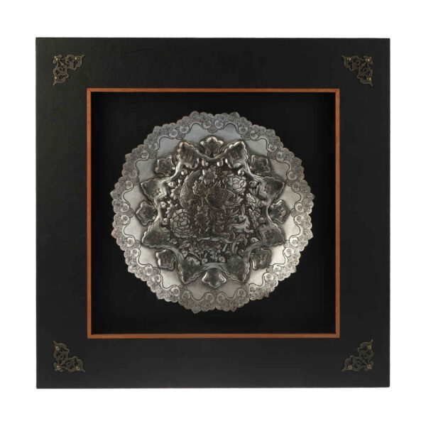 Handgefertigte gerahmte persische gravierte Kupferkunst Yavar