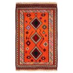 Persischer Woll Kelim Teppich handgewebt in Fars traditionell Babak