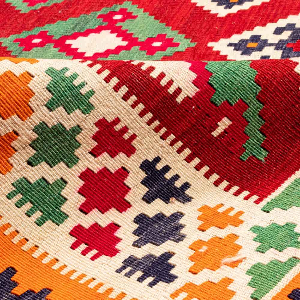 Persischer Woll Kelim Teppich handgewebt in Fars traditionell Bahador