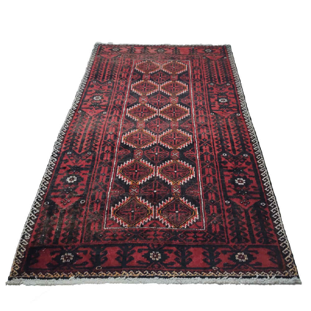 Authentischer iranischer Gebetsteppich, handgeknüpft & luxuriöser Sajada