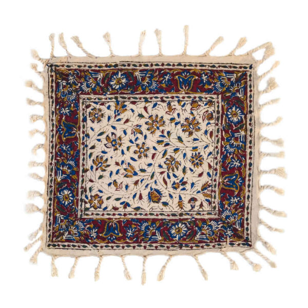 Iranische Tischdecke: Isfahans Traditioneller Kalamkari Blockdruck