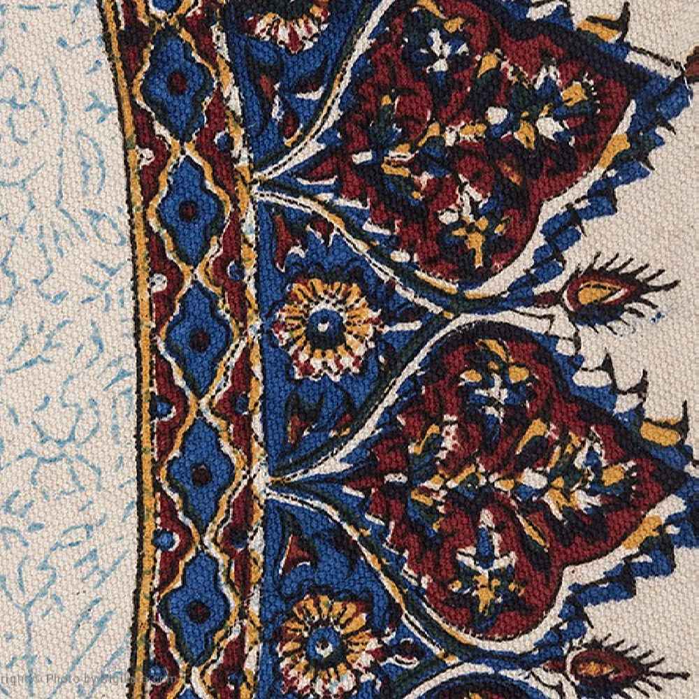 Iranische Tischdecke: Isfahans Traditioneller Kalamkari Blockdruck Atarian