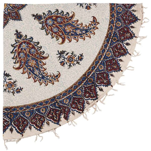 Iranische Tischdecke: Isfahans Traditioneller Kalamkari Blockdruck Atarian