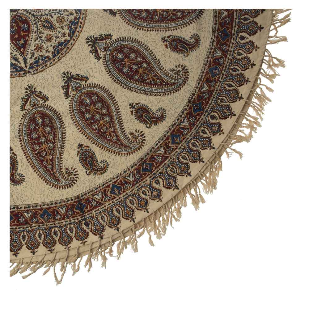 Iranische Tischdecke: Isfahans Traditioneller Kalamkari Blockdruck Hasti