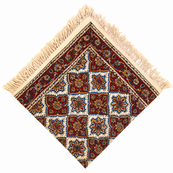 Iranische Tischdecke: Isfahans Traditioneller Kalamkari Blockdruck Kheshti