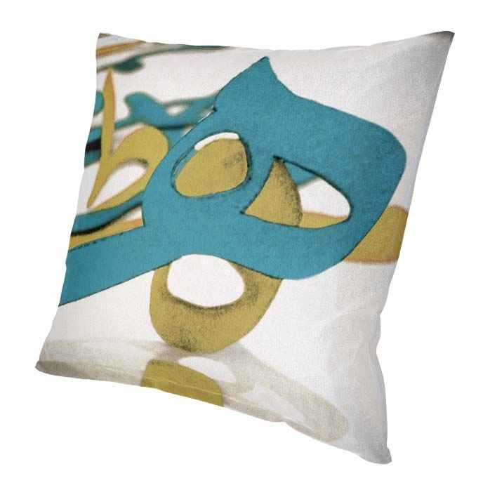 Persischer Samt Kissenbezug – Kalligraphie Heh Design (Set von 2)