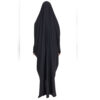 Islamischer arabischer schwarzer Chador Hijab mit Ärmeln für Frauen und Gebet - Sahar