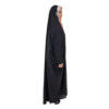Islamischer arabischer schwarzer Chador Hijab mit Ärmeln für Frauen und Gebet - Sahar