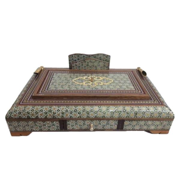 Handgefertigter persischer Holz-Stifthalter für den Schreibtisch - Eleganz Khatamkari Kunst, Sana