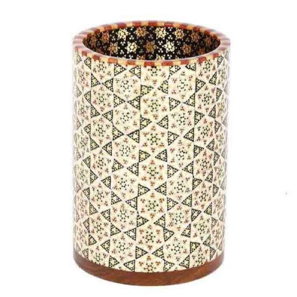 Persischer Holz-Make-up Halter - Khatam Kari Emaille-Kunst Modell Sepehr