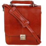 Luxuriöse Leder-Messenger-Schultertasche – Handgefertigtes Modell Arvin