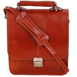 Luxuriöse Leder-Messenger-Schultertasche – Handgefertigtes Modell Arvin