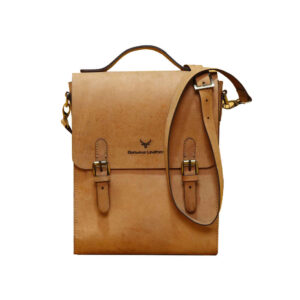Luxuriöse Leder-Messenger-Schultertasche – Handgefertigtes Modell Barasa